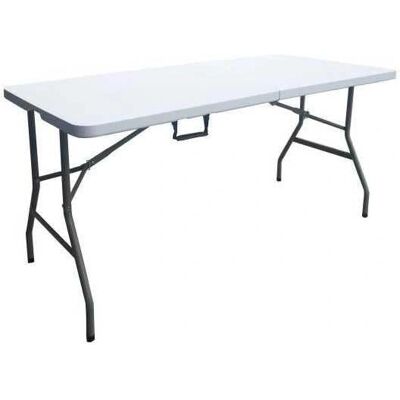 AUCUNE Tavolo Pieghevole Bianco 150cm - Interni/Esterni AUCUNE Tavolo Pieghevole Bianco 150cm - Interni/Esterni