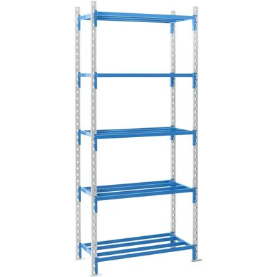 Kaiserkraft Stahlregal Blau - Basic, 2496mm H Kaiserkraft Stahlregal Blau - Basic, 2496mm H