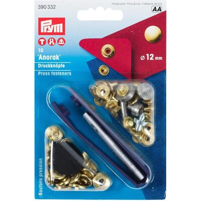 Prym Modello 390332 Chiusure in ottone senza cuciture - Chiusure Prym Modello 390332 Chiusure in ottone senza cuciture - Chiusure