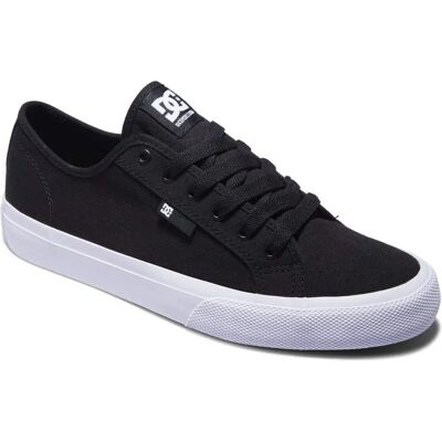 DC SHOES Manual Skate Shoes - Black - Canvas - Rubber - Men DC SHOES Manual Skate Shoes - Black - Canvas - Rubber - Men