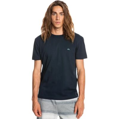 T-Shirt Quiksilver XS Coton Bio Bleu Marine - T-Shirt T-Shirt Quiksilver XS Coton Bio Bleu Marine - T-Shirt