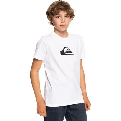 Quiksilver Boys Model T-Shirt - White - Casual Cotton - T-Shirt Quiksilver Boys Model T-Shirt - White - Casual Cotton - T-Shirt