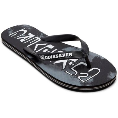 Tongs Quiksilver MoloKai Noires - Été & Piscine - Publicité Tongs Quiksilver MoloKai Noires - Été & Piscine - Publicité