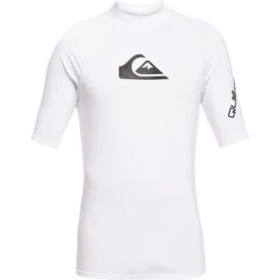 Quiksilver All Time Weiß UPF 50 Kurzärmeliges Rashguard - Badebekleidung Quiksilver All Time Weiß UPF 50 Kurzärmeliges Rashguard - Badebekleidung
