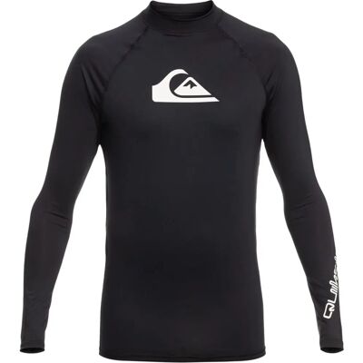 Quiksilver Noir Maillot à Manches Longues All Time - Rash Guard Quiksilver Noir Maillot à Manches Longues All Time - Rash Guard