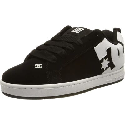 DC Shoes Hommes Leather Court Graffik - Noir - Chaussures DC Shoes Hommes Leather Court Graffik - Noir - Chaussures