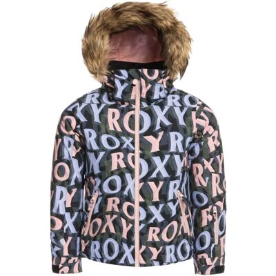 Wodoodporna kurtka dla dzieci ROXY Jet Ski G SNJT - Czarna/Multikolor - 152 Wodoodporna kurtka dla dzieci ROXY Jet Ski G SNJT - Czarna/Multikolor - 152