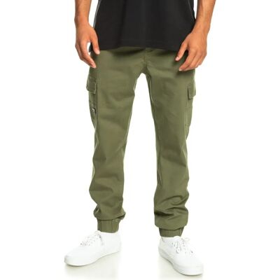 Pantaloni cargo Quiksilver MW Cuffed - Verde (Quadrifoglio) - Uomo Pantaloni cargo Quiksilver MW Cuffed - Verde (Quadrifoglio) - Uomo