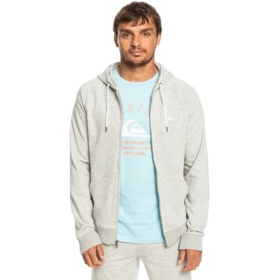 Felpa con cappuccio essenziale di Quiksilver da uomo con zip completa Felpa con cappuccio essenziale di Quiksilver da uomo con zip completa