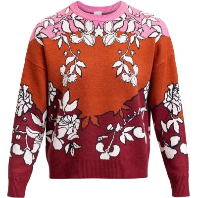 Roxy Rowley Sweater Burnt Henna Laurel Floral - Sweater Roxy Rowley Sweater Burnt Henna Laurel Floral - Sweater