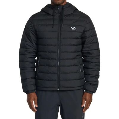 Giacca con Cappuccio Puffer Ripiegabile RVCA - Nero M Giacca con Cappuccio Puffer Ripiegabile RVCA - Nero M