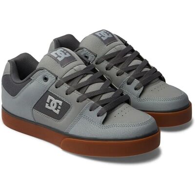 DC Schuhe DC Pure Skate Schuhe - Grau Leder & Mesh - Turnschuhe DC Schuhe DC Pure Skate Schuhe - Grau Leder & Mesh - Turnschuhe