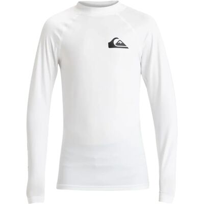 Quiksilver Weiß Langarm UV50+ Rash Vest - Kinder 12 Jahre Quiksilver Weiß Langarm UV50+ Rash Vest - Kinder 12 Jahre
