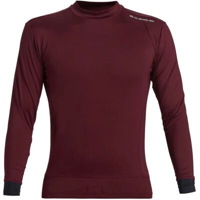 Quiksilver Highline Long Sleeve UV Protect Rash Guard Vest - Wine Quiksilver Highline Long Sleeve UV Protect Rash Guard Vest - Wine