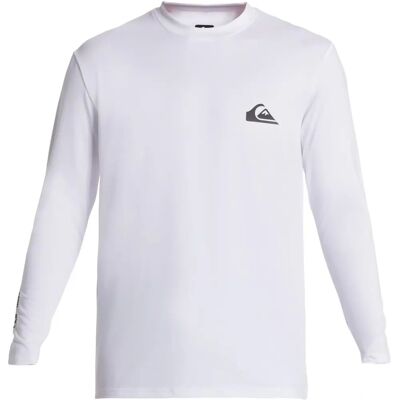 Maglietta a maniche lunghe Quiksilver Bianca per Surf - Attrezzatura da Surf Maglietta a maniche lunghe Quiksilver Bianca per Surf - Attrezzatura da Surf