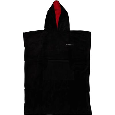 Serviette de plage à capuche Quiksilver pour hommes - Noir Jet - Grand format Serviette de plage à capuche Quiksilver pour hommes - Noir Jet - Grand format