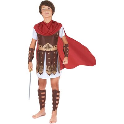 Lacey Wigs Römischer Jungen-Kostüm - Zenturion, Rot/Weiß/Braun, 10-12 Jahre Lacey Wigs Römischer Jungen-Kostüm - Zenturion, Rot/Weiß/Braun, 10-12 Jahre