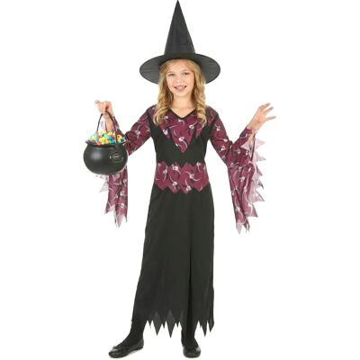 Magic and Horror Witch Costume with Hat - S 4-6 years Magic and Horror Witch Costume with Hat - S 4-6 years