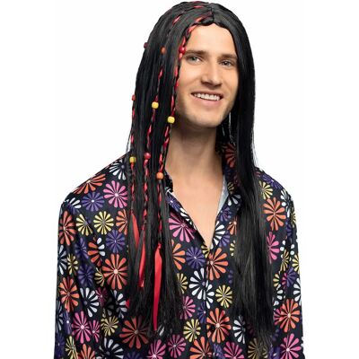 Personage Black hippie wig - Wig Personage Black hippie wig - Wig