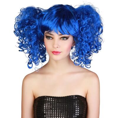 JADEO Blue Pigtail Wig Women - Costume Accessory JADEO Blue Pigtail Wig Women - Costume Accessory