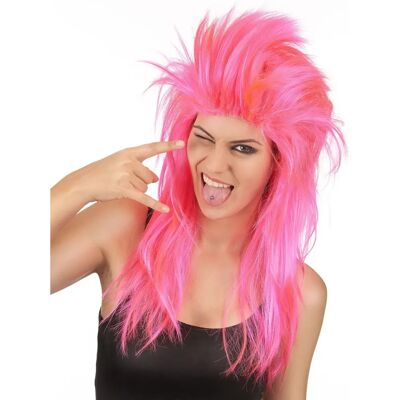 Jadeo Pink Rock Singer Wig - One Size Costume Accessory Jadeo Pink Rock Singer Wig - One Size Costume Accessory