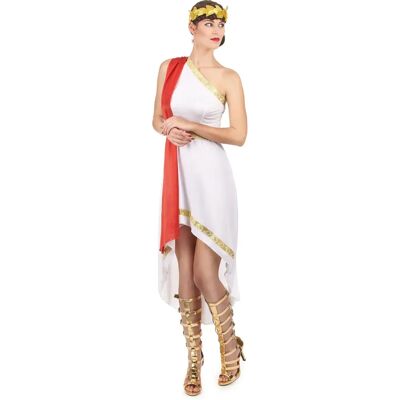 Costume romain Antiquity pour femmes Blanc/Or/Rouge - Publicité Costume romain Antiquity pour femmes Blanc/Or/Rouge - Publicité