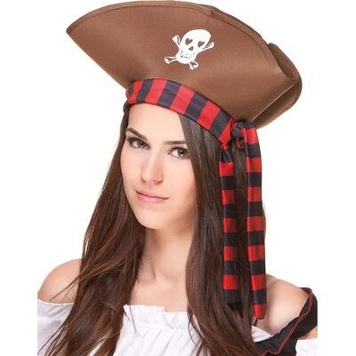 JADEO Adult Brown Pirate Hat - Hat JADEO Adult Brown Pirate Hat - Hat