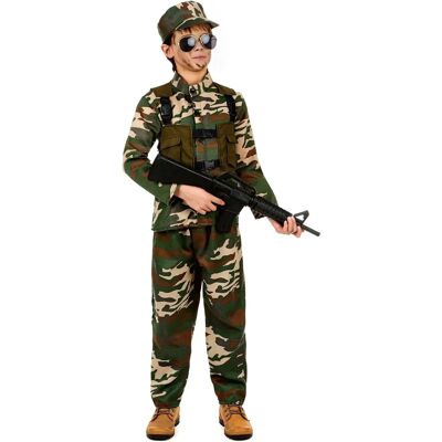 Costume militaire vert pour garçons - 7-9 ans - Lacey Wigs - Publicité Costume militaire vert pour garçons - 7-9 ans - Lacey Wigs - Publicité