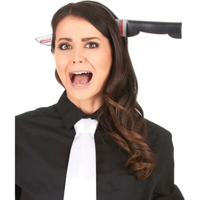 Jadeo Bloody Halloween Knife - Headband Bloody Knife Halloween Costume Accessory Jadeo Bloody Halloween Knife - Headband Bloody Knife Halloween Costume Accessory