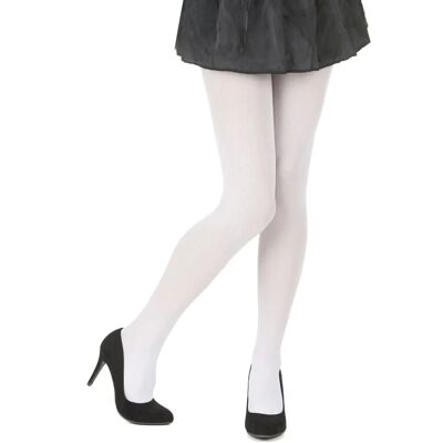 JADEO Adult White Opaque Tights - Tights JADEO Adult White Opaque Tights - Tights
