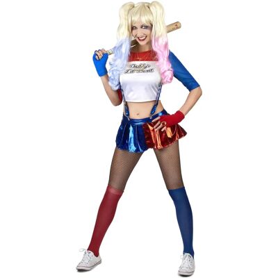 Déguisement de Harley Quinn Femme Diabolique - Costume - Publicité Déguisement de Harley Quinn Femme Diabolique - Costume - Publicité