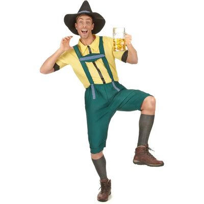 Länder der Welt Herren Gelb-Grüne Bayerische Tracht - Kostüm Länder der Welt Herren Gelb-Grüne Bayerische Tracht - Kostüm