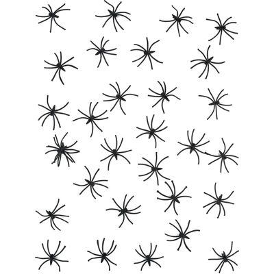 Jadeo 30 Mini Black Plastic Decorative Spiders - Decor Jadeo 30 Mini Black Plastic Decorative Spiders - Decor