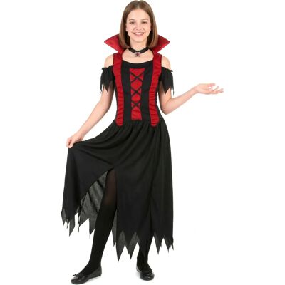 Magic and Horror Girls' Red Vampire Costume - Halloween Fancy Dress Magic and Horror Girls' Red Vampire Costume - Halloween Fancy Dress
