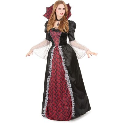 Tales / Cartoons Deluxe Vampir-Kostüm für Damen rot/schwarz/grau M Tales / Cartoons Deluxe Vampir-Kostüm für Damen rot/schwarz/grau M