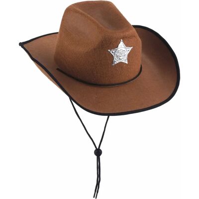 My Other Me Chapeau de Shérif Marron - Accessoire de Costume de Cowboy - Publicité My Other Me Chapeau de Shérif Marron - Accessoire de Costume de Cowboy - Publicité