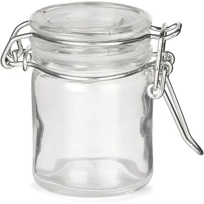 Mini bocal en verre JADEO - 6cm hermétique - Vaisselle - Publicité Mini bocal en verre JADEO - 6cm hermétique - Vaisselle - Publicité