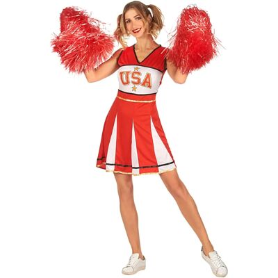 Rubies M Costume de pom-pom girl USA rouge - Costumes - Publicité Rubies M Costume de pom-pom girl USA rouge - Costumes - Publicité
