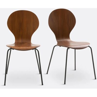 LA REDOUTE INTERIEURS - Sedie impilabili Watford - Moderne, Leggere, Acciaio & Multiplex LA REDOUTE INTERIEURS - Sedie impilabili Watford - Moderne, Leggere, Acciaio & Multiplex