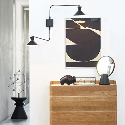 Lámpara de pared Voltige Am.pm - Brazos ajustables, Hierro epoxi, Negro Lámpara de pared Voltige Am.pm - Brazos ajustables, Hierro epoxi, Negro