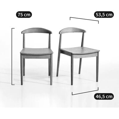 AM.PM Galb Set di 2 Sedie - Legno, Beige, Design Curvo AM.PM Galb Set di 2 Sedie - Legno, Beige, Design Curvo