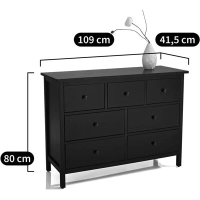 LA REDOUTE INTERIEURS Cómoda Enza de 7 cajones - Cajonera LA REDOUTE INTERIEURS Cómoda Enza de 7 cajones - Cajonera