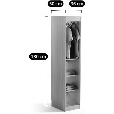 La Redoute Interieurs Armario Modular Blanco - Estantes Ajustables La Redoute Interieurs Armario Modular Blanco - Estantes Ajustables
