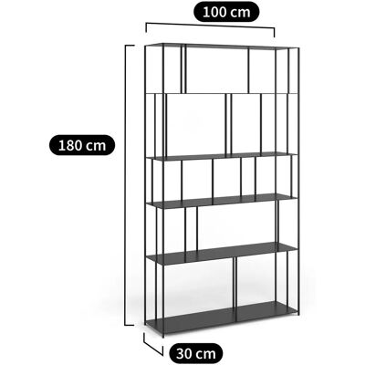 Am.pm Libreria Parallel - Metallo, Bianco, 5 Ripiani Am.pm Libreria Parallel - Metallo, Bianco, 5 Ripiani