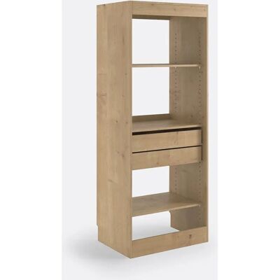 LA REDOUTE INTERIEURS Build Módulo de Armario - Estantes Ajustables, 2 Cajones, Madera Sostenible LA REDOUTE INTERIEURS Build Módulo de Armario - Estantes Ajustables, 2 Cajones, Madera Sostenible
