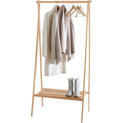 So'home Estante plegable de bambú con perchero So'home Estante plegable de bambú con perchero