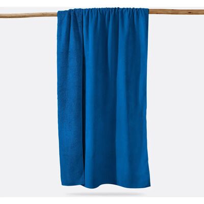 LA REDOUTE INTERIEURS - Scenario - Velvet 420 g/m² - Azul - Toalla de playa LA REDOUTE INTERIEURS - Scenario - Velvet 420 g/m² - Azul - Toalla de playa