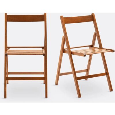SO'HOME Bois de hêtre 2 chaises pliantes - Chaises pliantes SO'HOME Bois de hêtre 2 chaises pliantes - Chaises pliantes