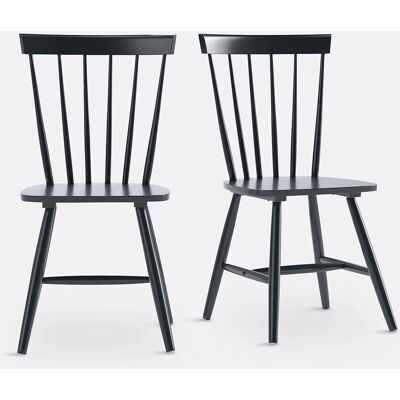LA REDOUTE INTERIEURS - JIMI - Negro - 2-pack - Silla LA REDOUTE INTERIEURS - JIMI - Negro - 2-pack - Silla