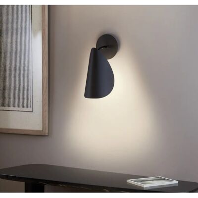 Am.pm Lampada da Parete Funambule - Ferro, Nero, Forma Foglia Am.pm Lampada da Parete Funambule - Ferro, Nero, Forma Foglia
